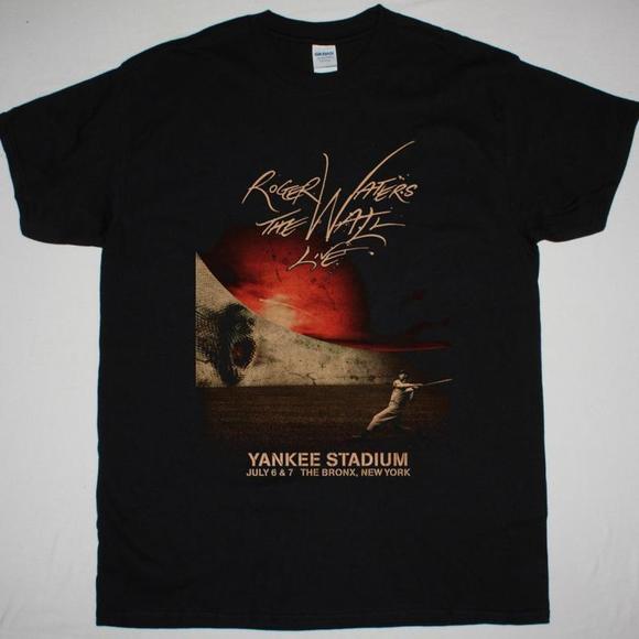 Roger Waters Yankee Stadium New Black T-Shirt - Picture 1 of 4
